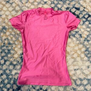 Skims Pink Shiny Top